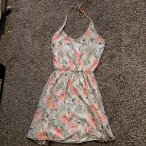 Flower halter dress